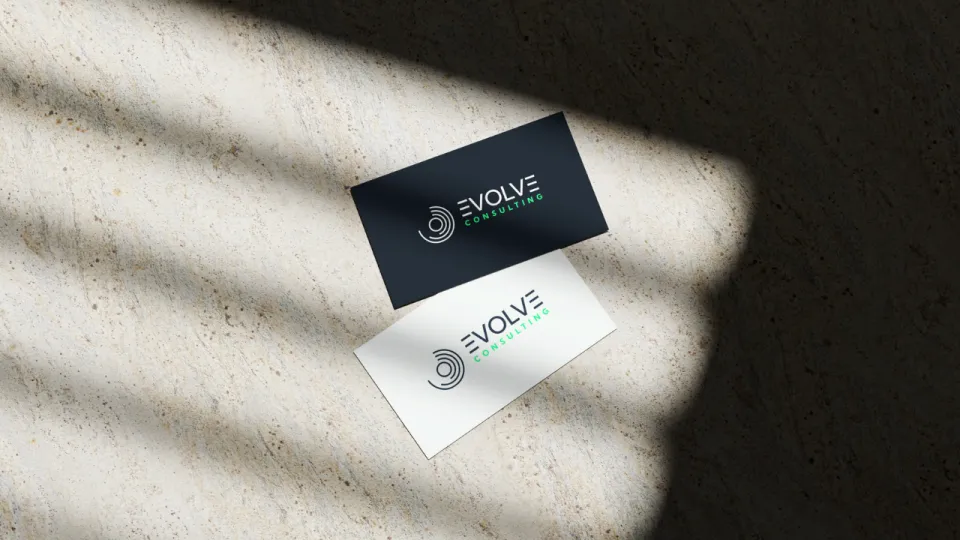 Business cards for Evolve Consulting