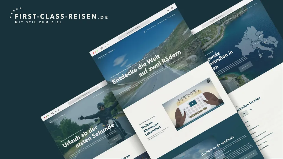 New brand identity for First Class Reisen