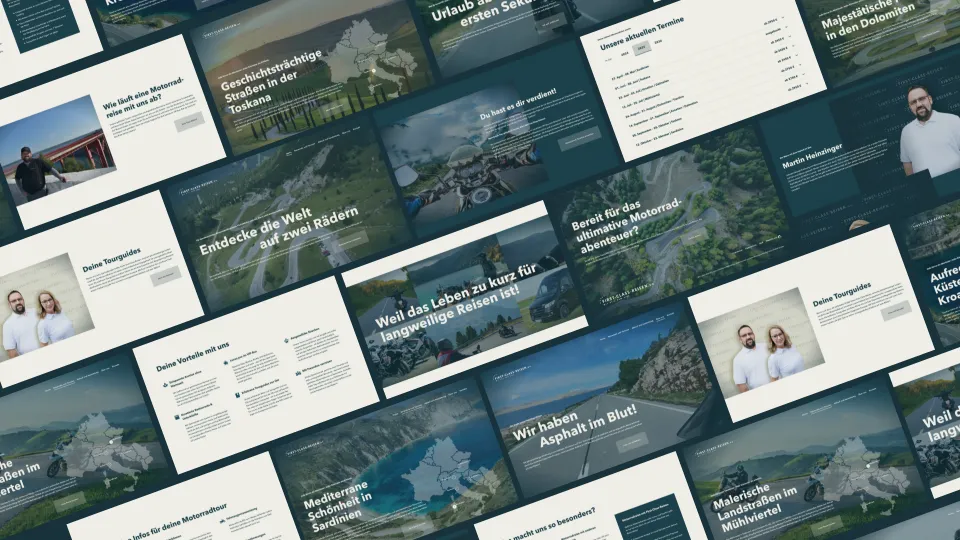 Mobile website view for First Class Reisen