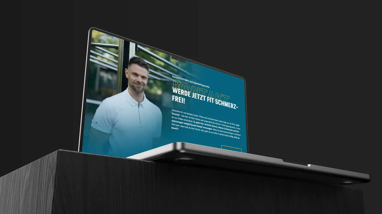 Fit Schmerzfrei website homepage design