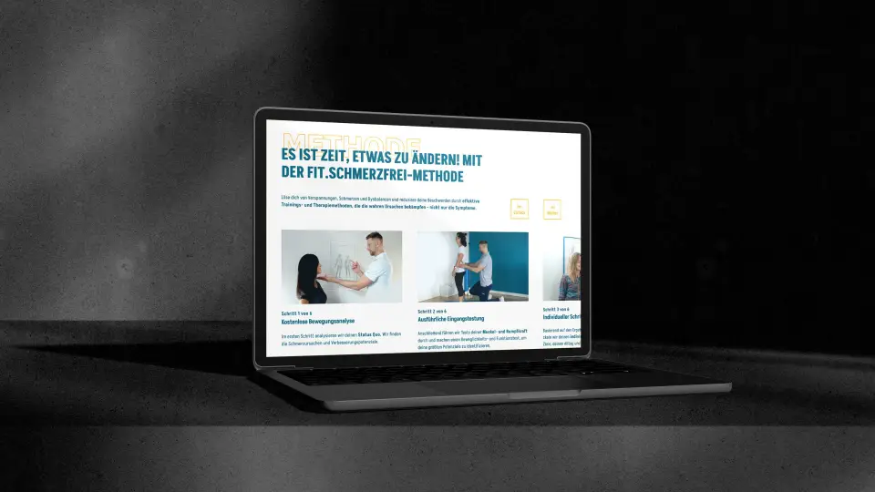 Fit Schmerzfrei mobile website view