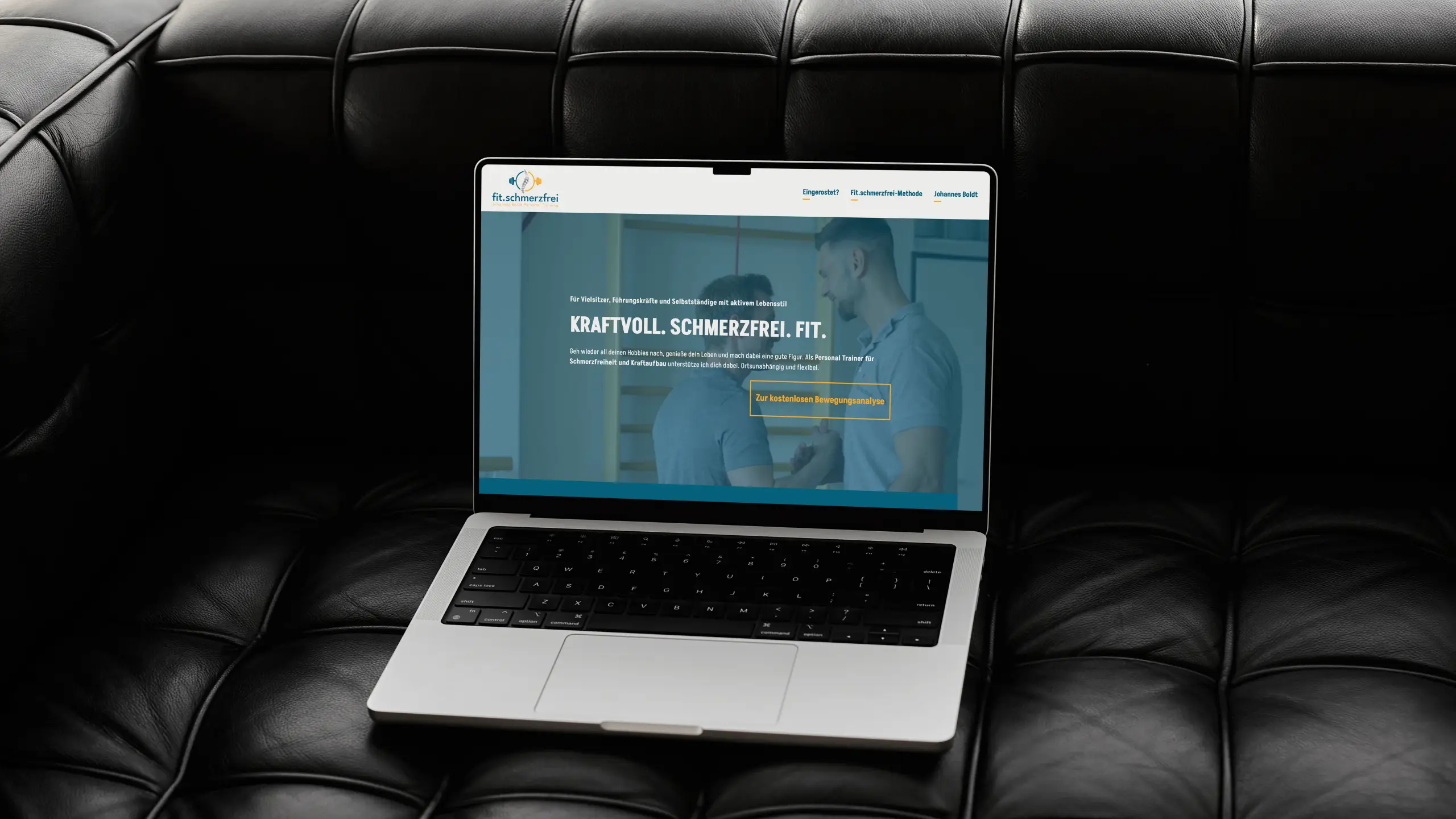 fitschmerzfrei.de Website Mockup