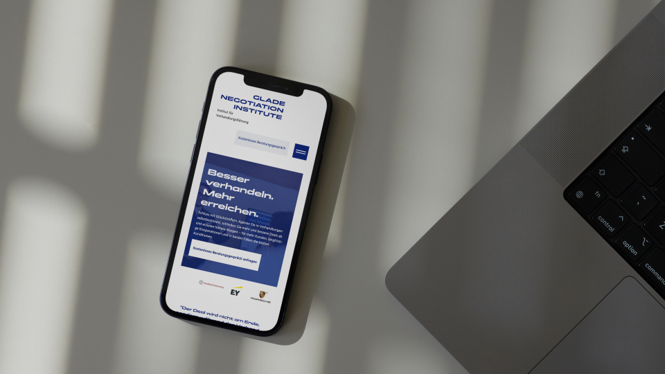 UX design for Glade Negotiation Institute