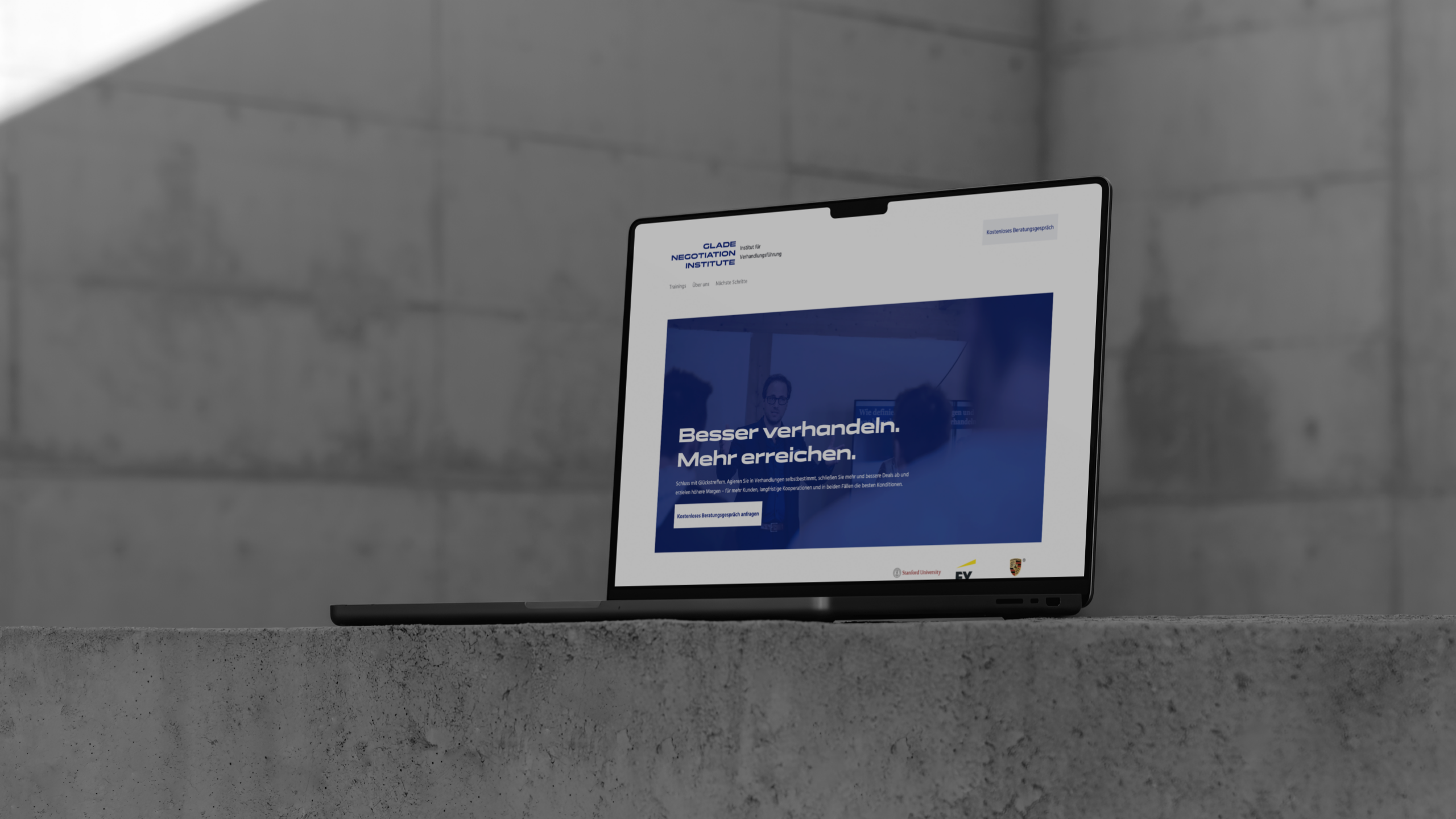 glade-institut.de Website Mockup