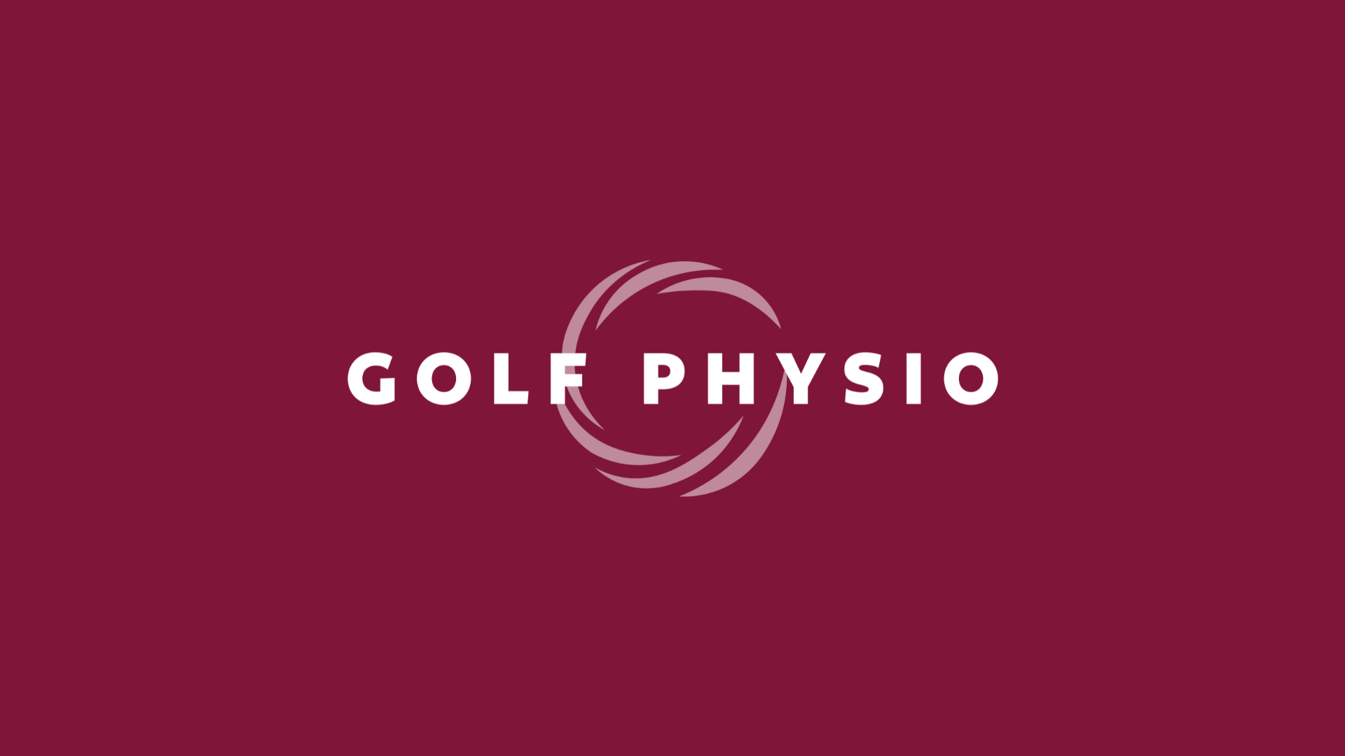 Golf Physio website homepage design