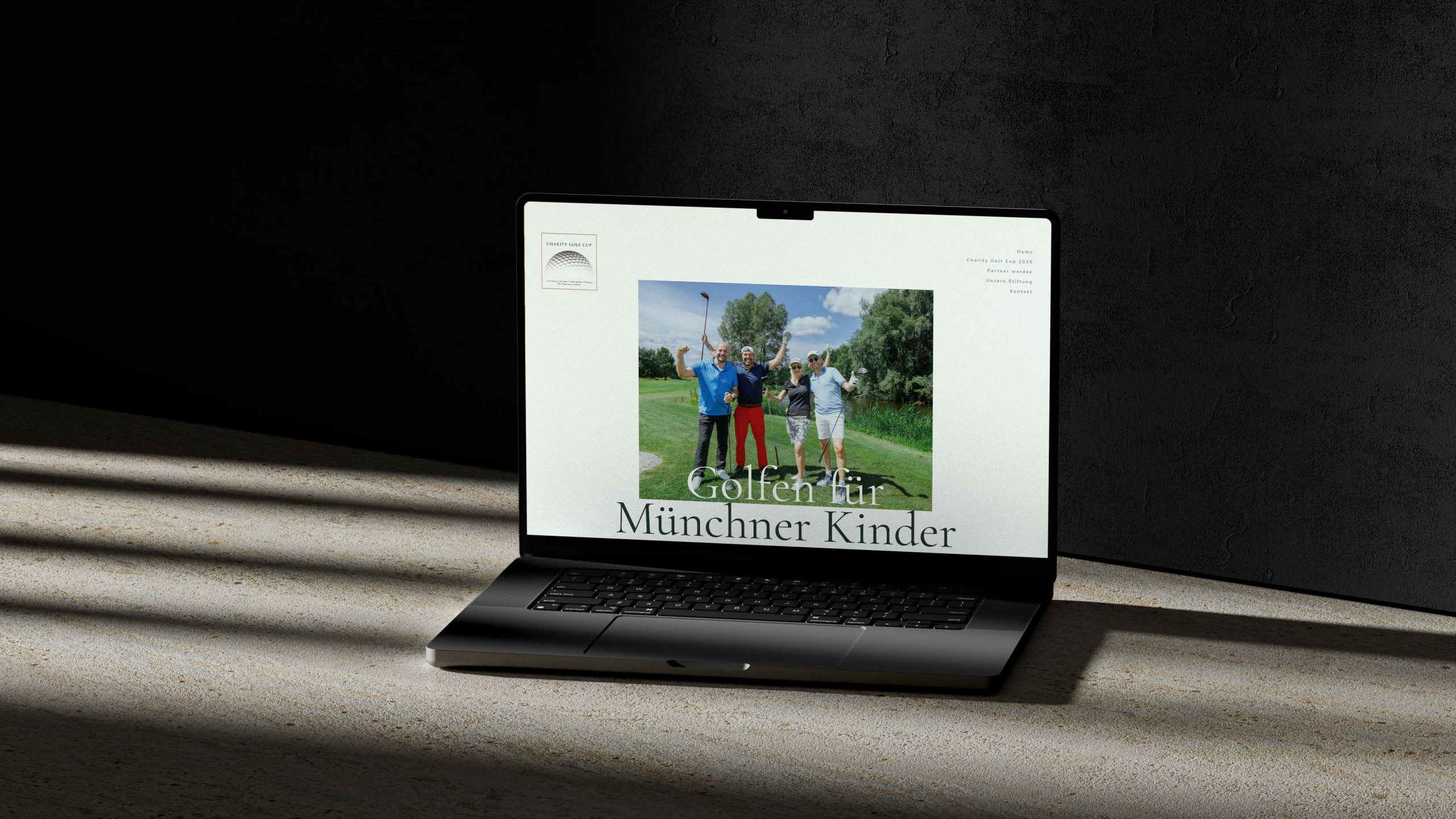 golfen-fuer-muenchner-kinder.de Website Mockup