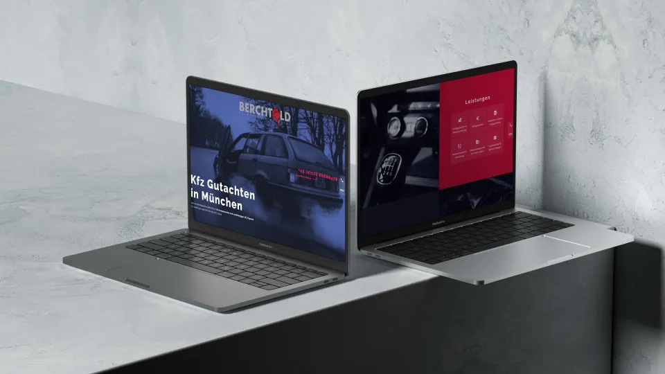 Premium website for Gutachten Berchtold Website showcase for Gutachten Berchtold