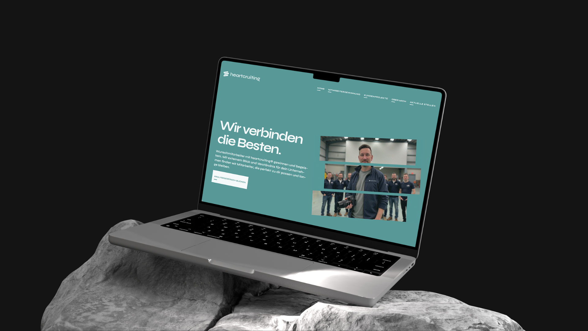 Heartcruiting Website von GEWINNER BRANDING heartcruiting.de Website Mockup