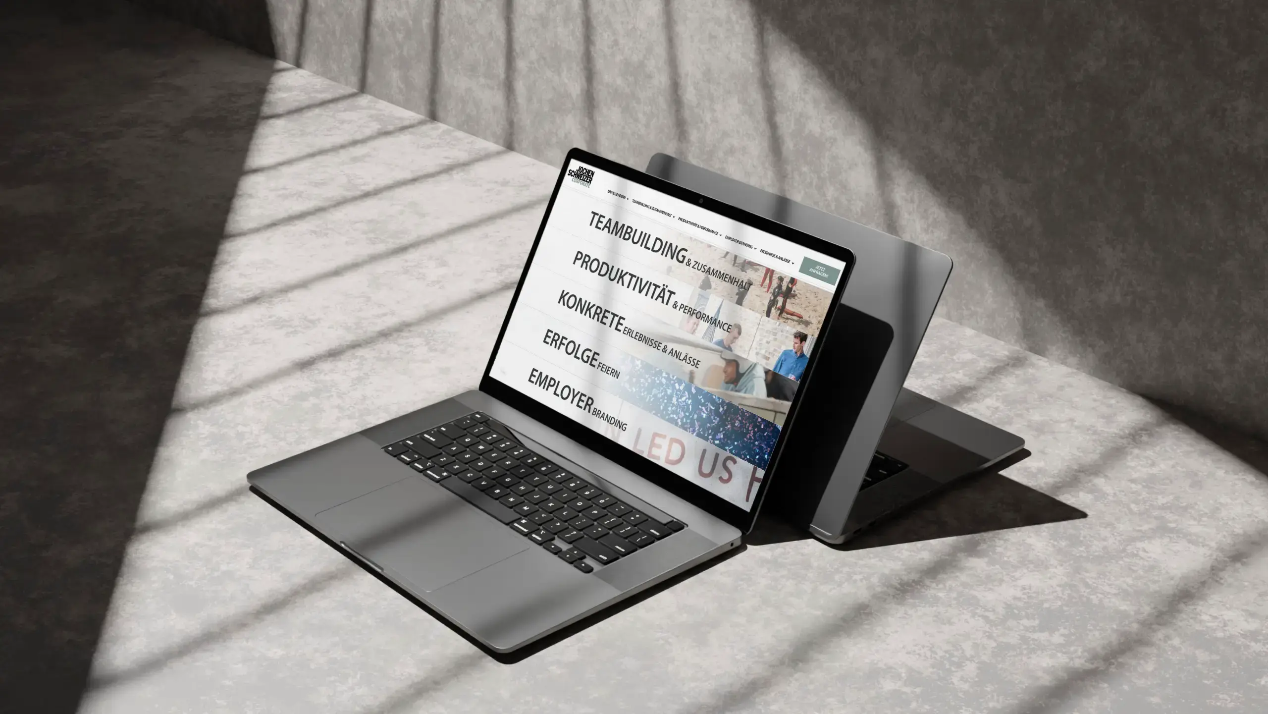 jochen-schweizer-corporate.de Website Mockup