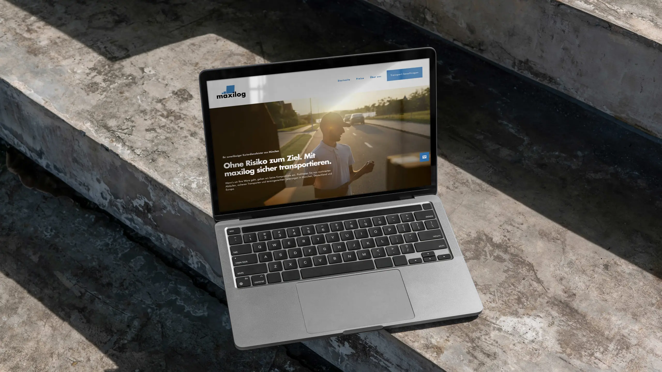 maxilog.de Website Mockup