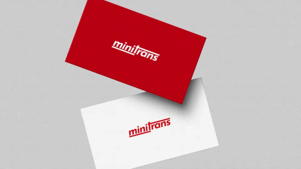 Minitrans website typography and color palette