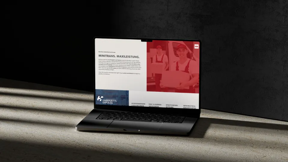 Minitrans logo and branding detail