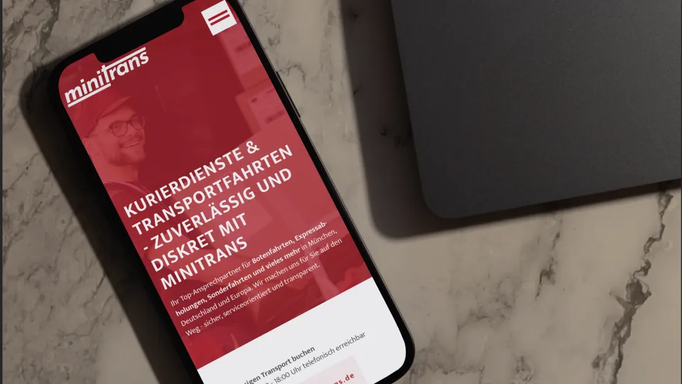 Minitrans responsive website design