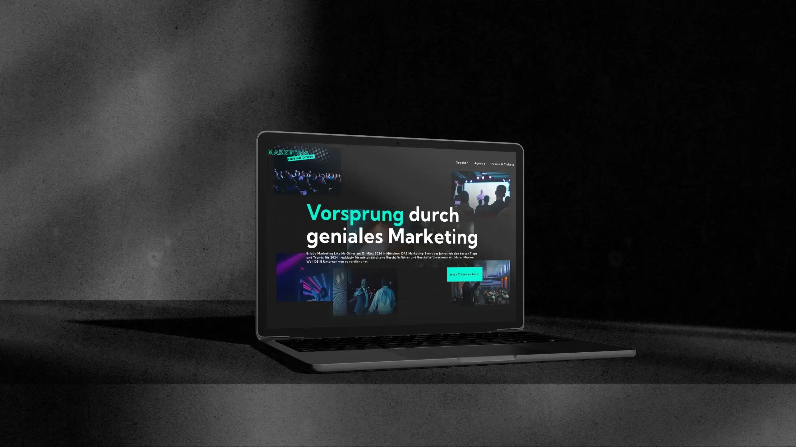 Marketing Like No Other Website by GEWINNER BRANDING mlno.de Website Mockup