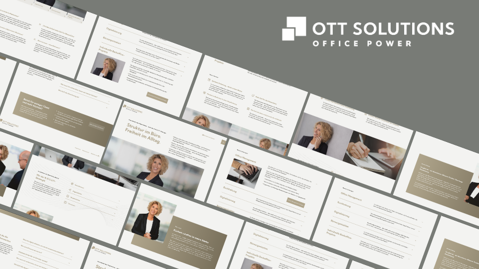Office Power Ott brand identity application