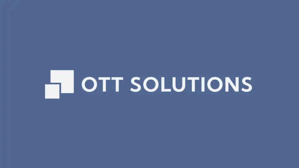 Website mockup for OTT Solutions