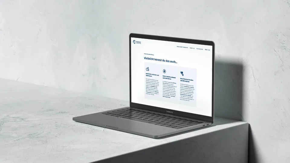website homepage design