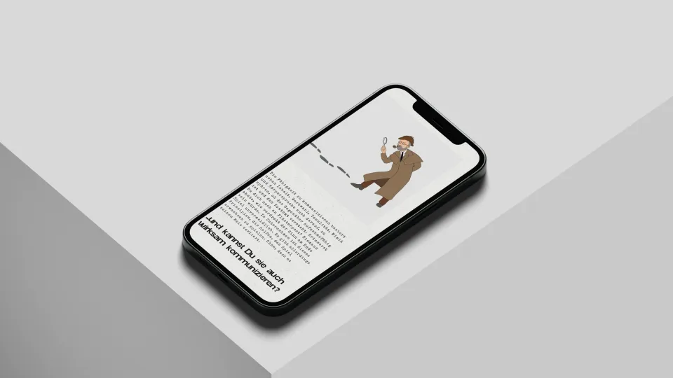 Website mockup for Paul Barkey