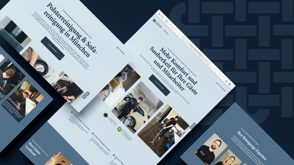 New brand identity for Polsterreinigung Louis