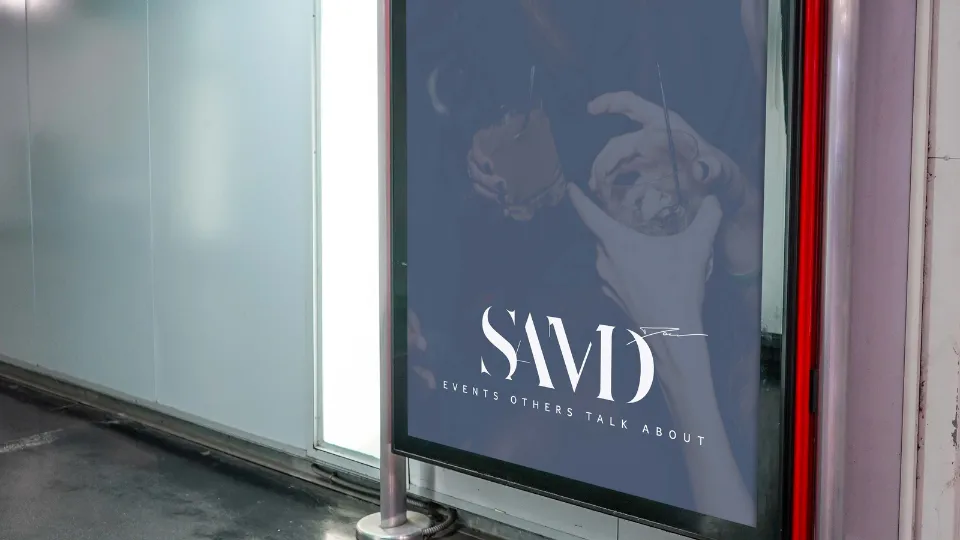 Website mockup for SAMD Exclusive