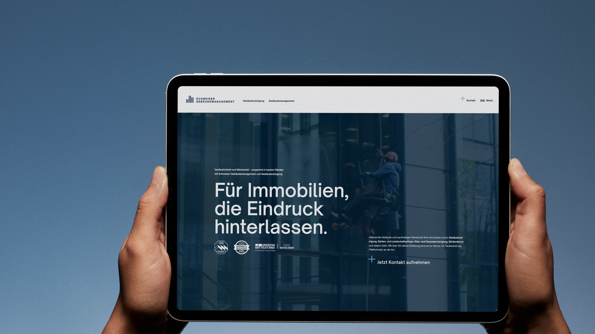 New website and rebranding for Schneider Gebäudeservice near Munich