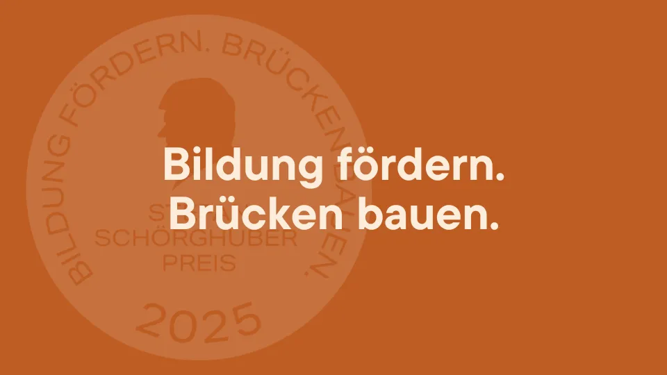 Corporate design for the Stefan Schörghuber Preis
