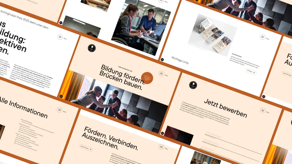 Website navigation for the Stefan Schörghuber Preis