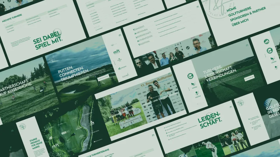 Website mockup for Talat & Friends