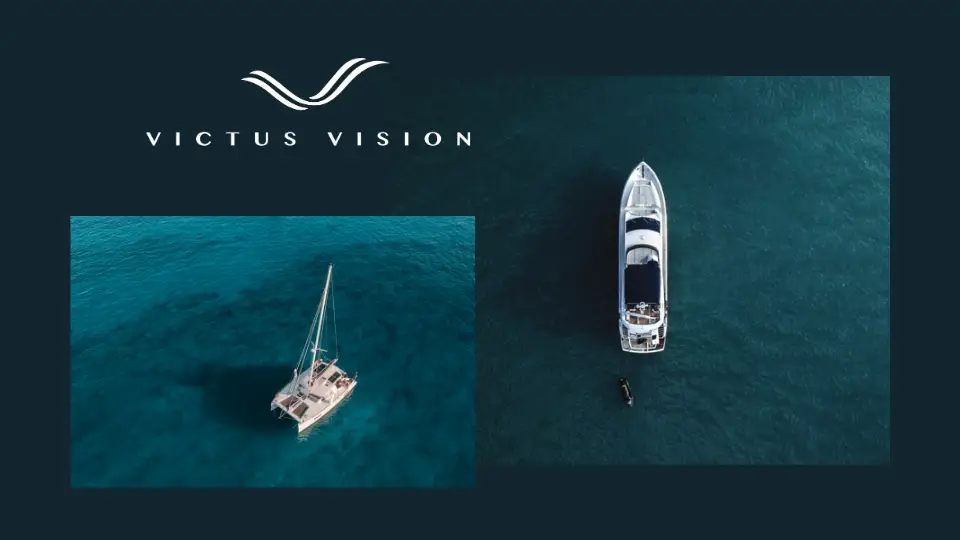 Website mockup for Victus Vision